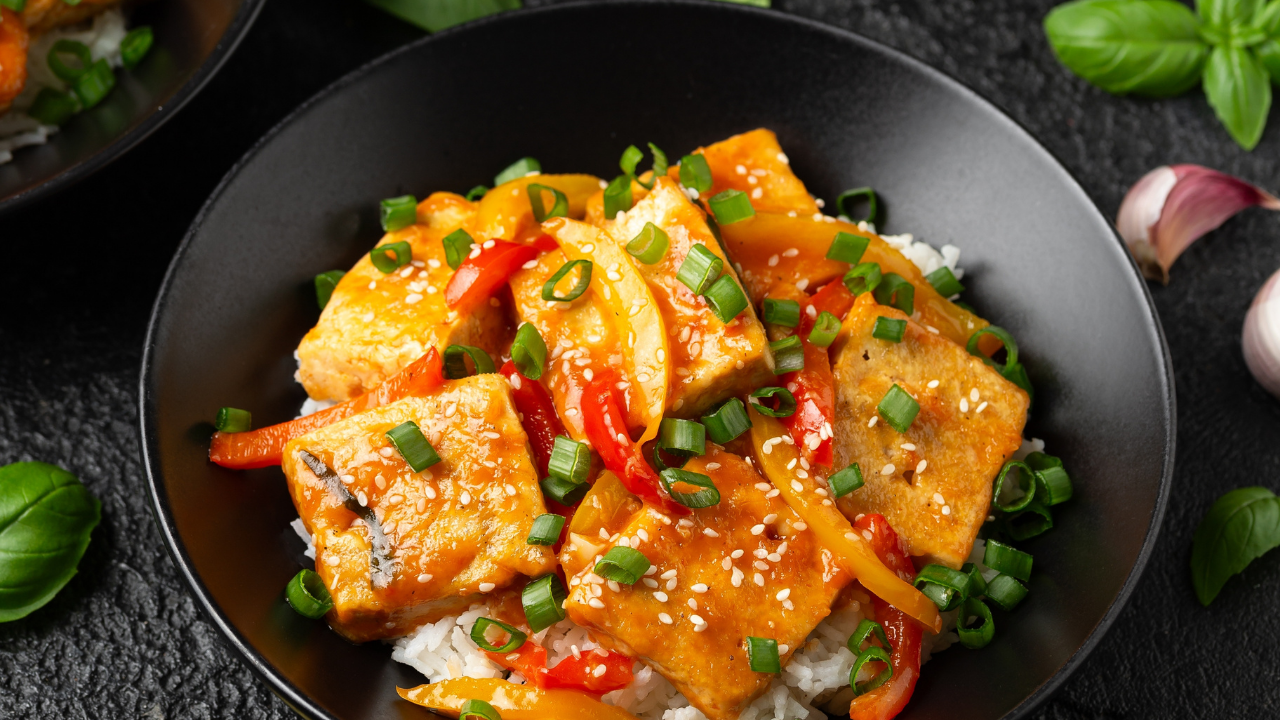 7. Add hot honey to vegetables