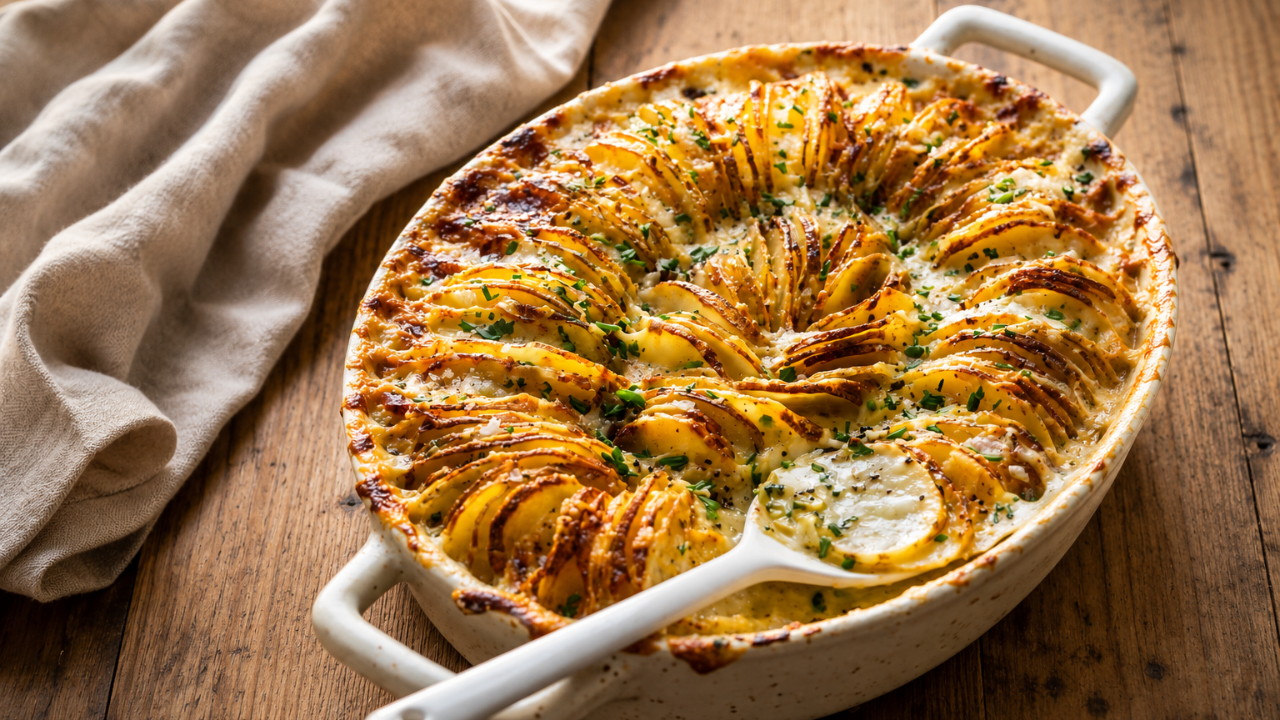 3. Creamy potato and leek gratin for classic comfort