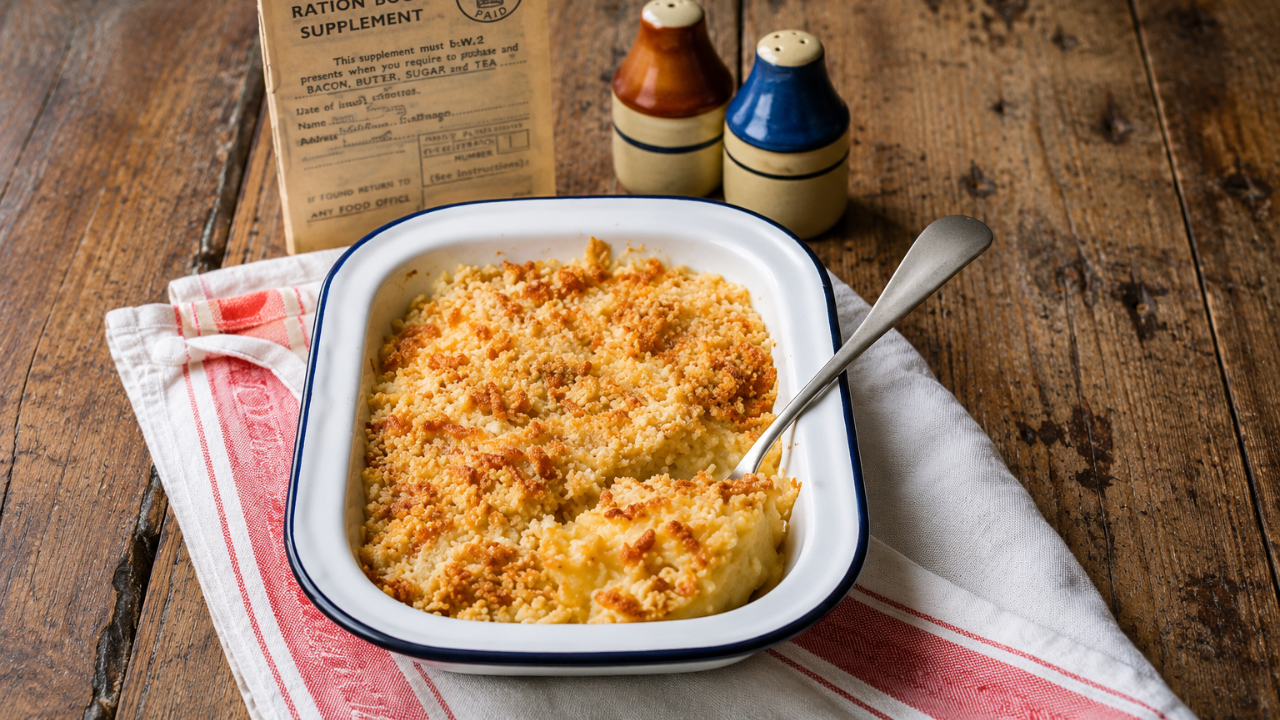 4. White bean and ham gratin with crisp breadcrumbs