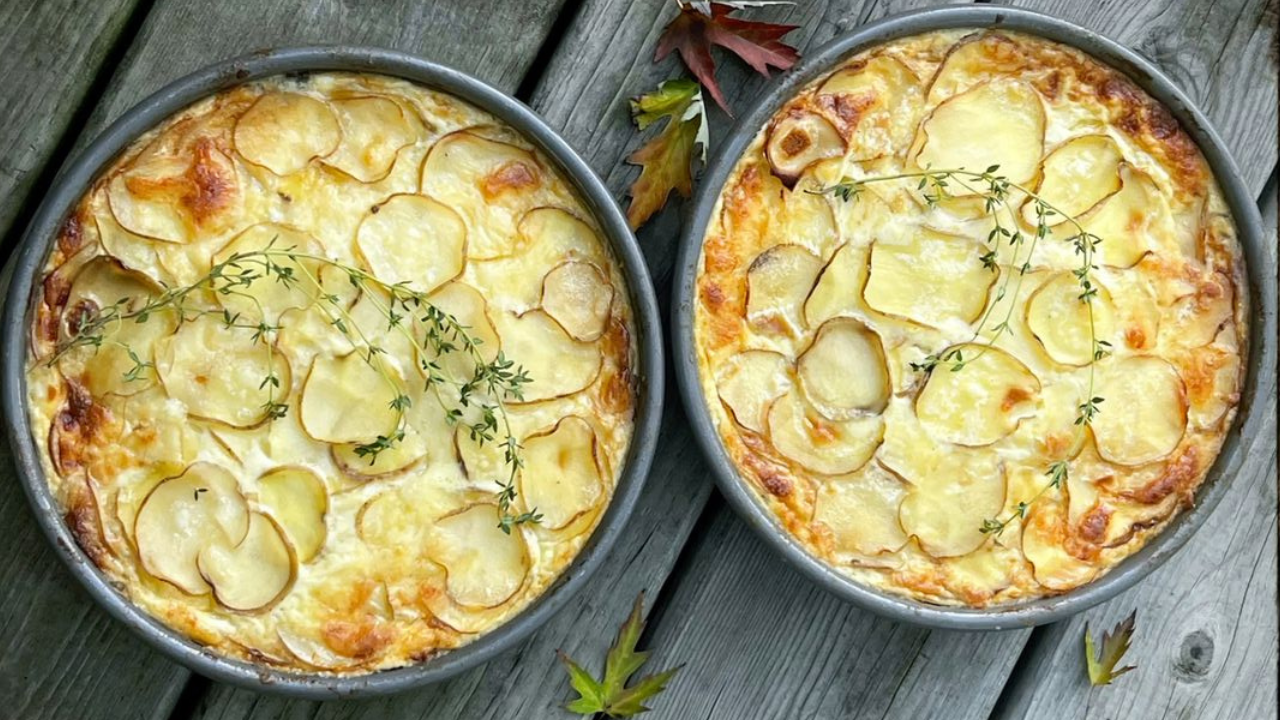 12. Potato fennel gratin with gentle aromatic flavor