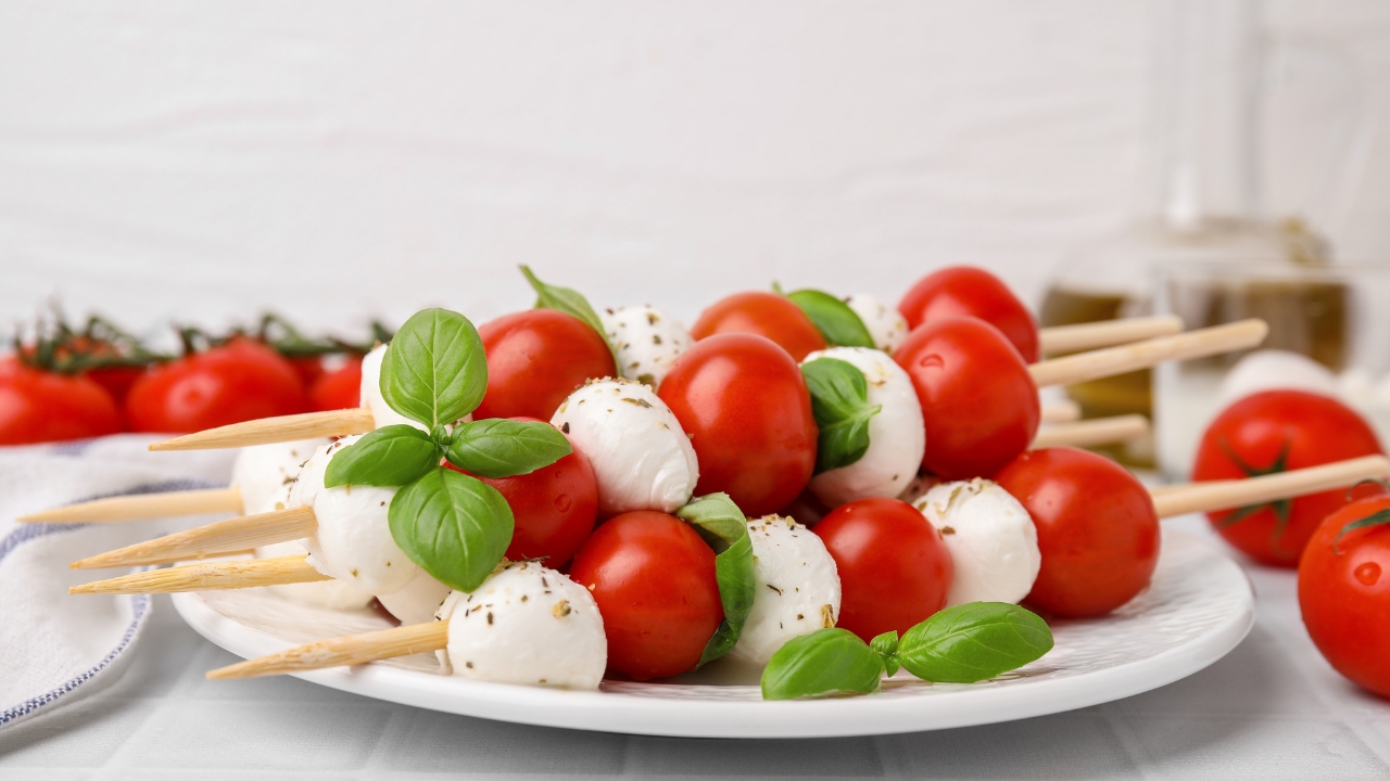 2. Caprese salad skewers