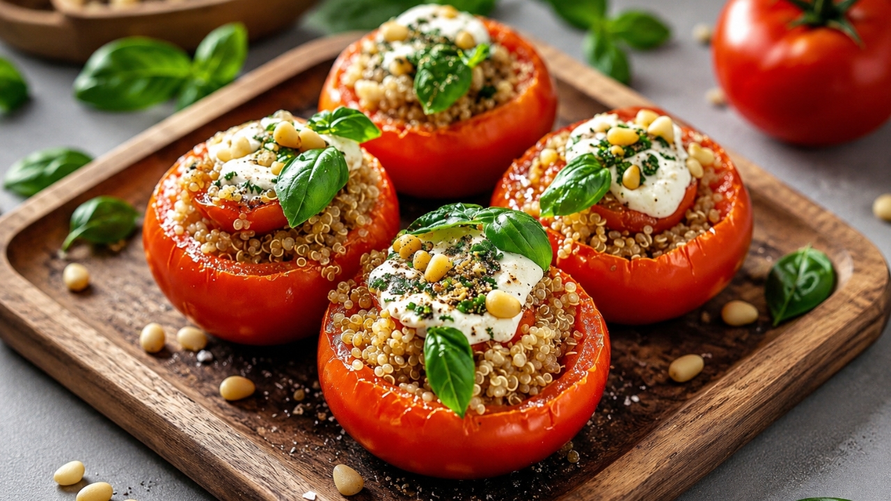 7. Stuffed tomatoes with quinoa