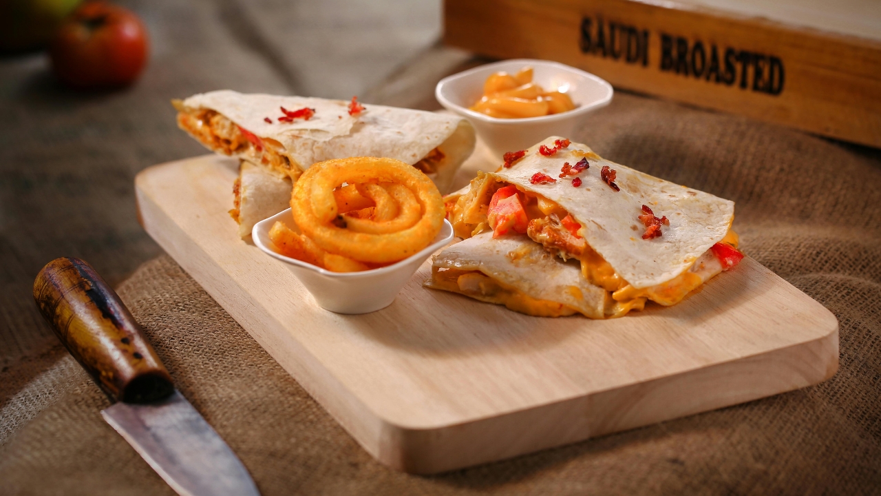 11. Tomato and cheese quesadillas