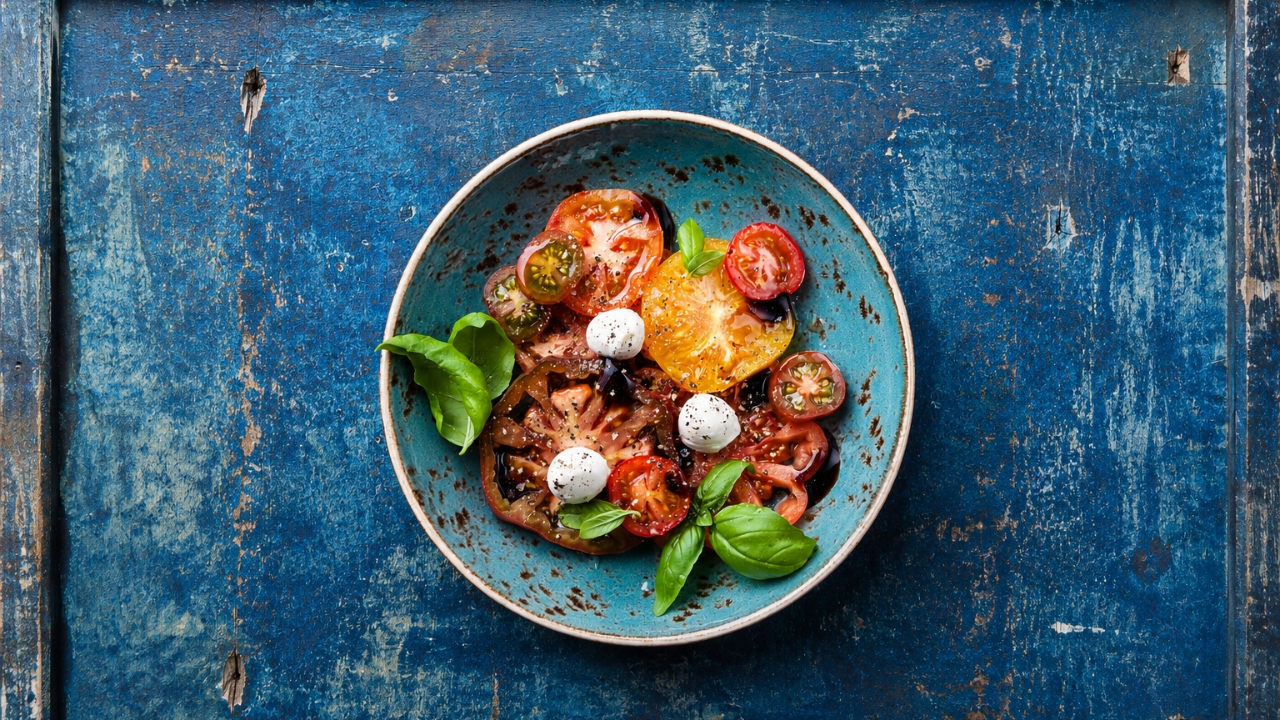 10. Heirloom tomato salad