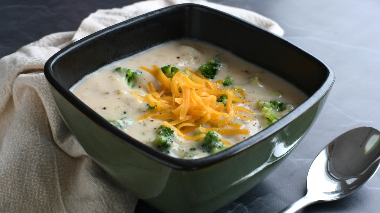 11. Broccoli cheddar soup