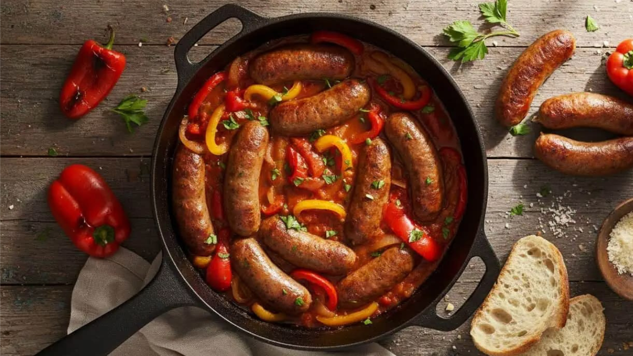 9. Sausage and peppers