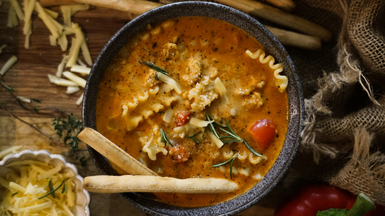 6. Lasagna soup