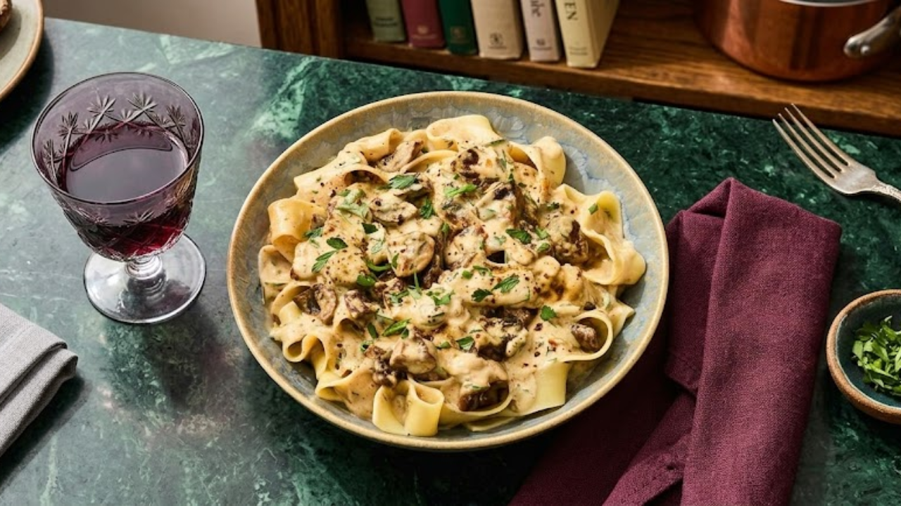 5. Ground beef stroganoff