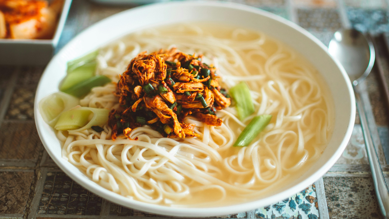 3. Homestyle chicken and noodles