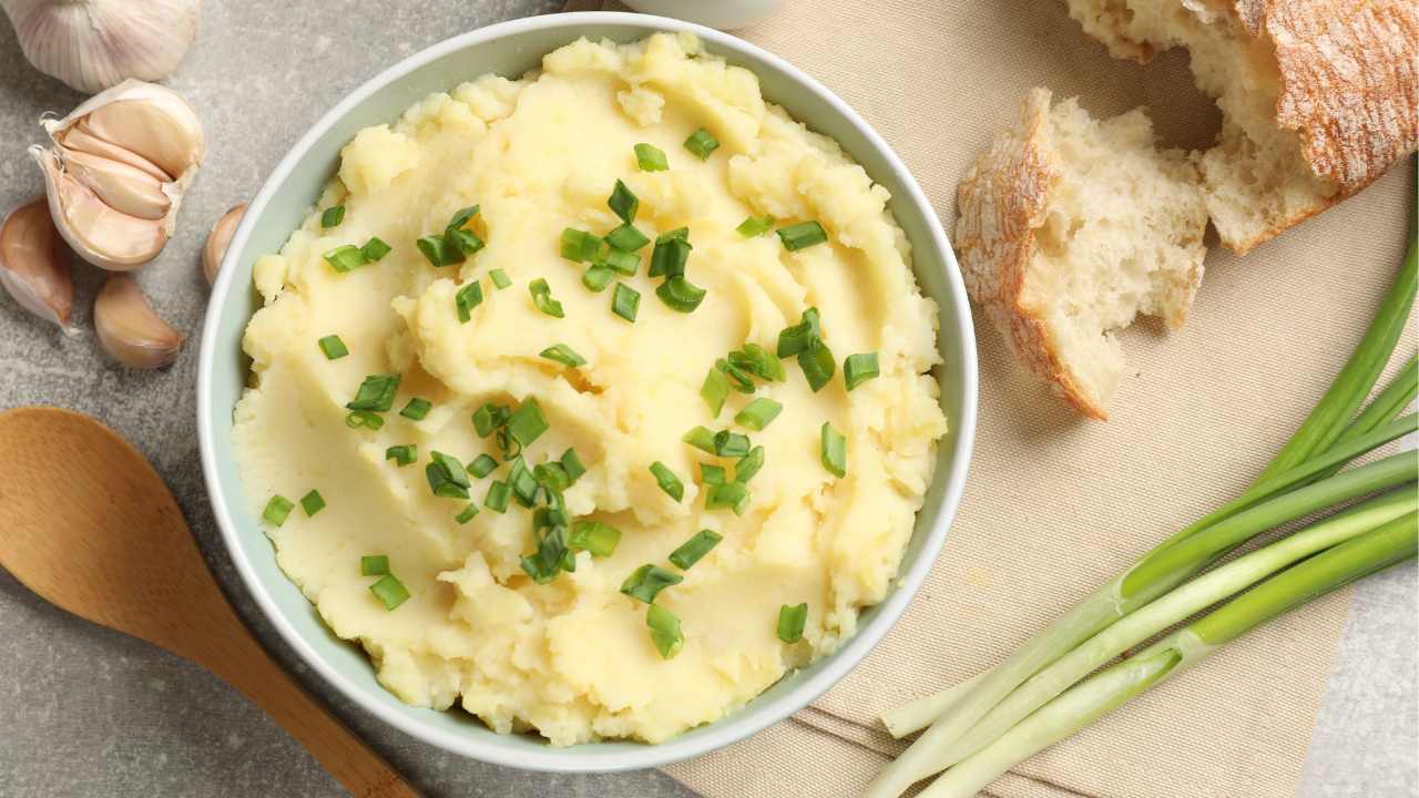 7. Garlic cream mashed potatoes