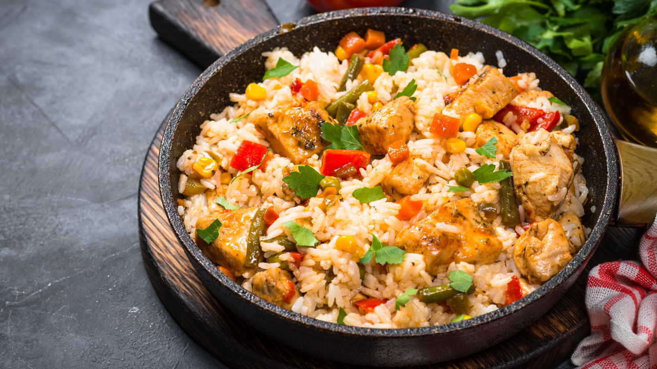 2. Skillet vegetable fried rice