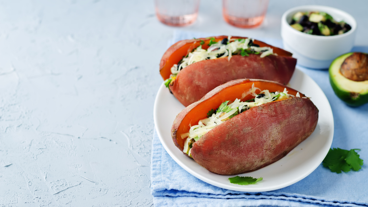 5. Black Bean-Stuffed Sweet Potatoes