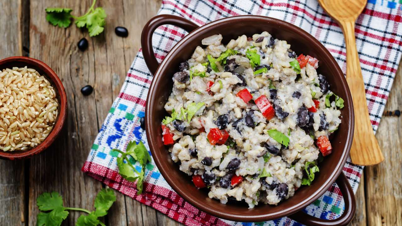 4. Black Beans and Cauliflower Rice