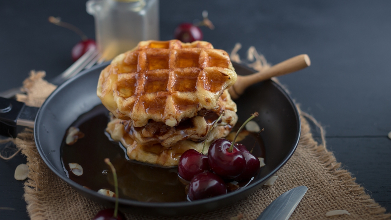 8. Maple Waffle Sandwich — sweet and savory breakfast item