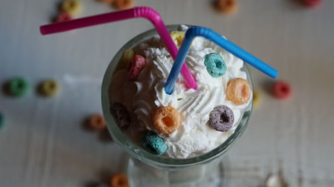 4. Froot Loops Milkshake — cereal-inspired dessert drink