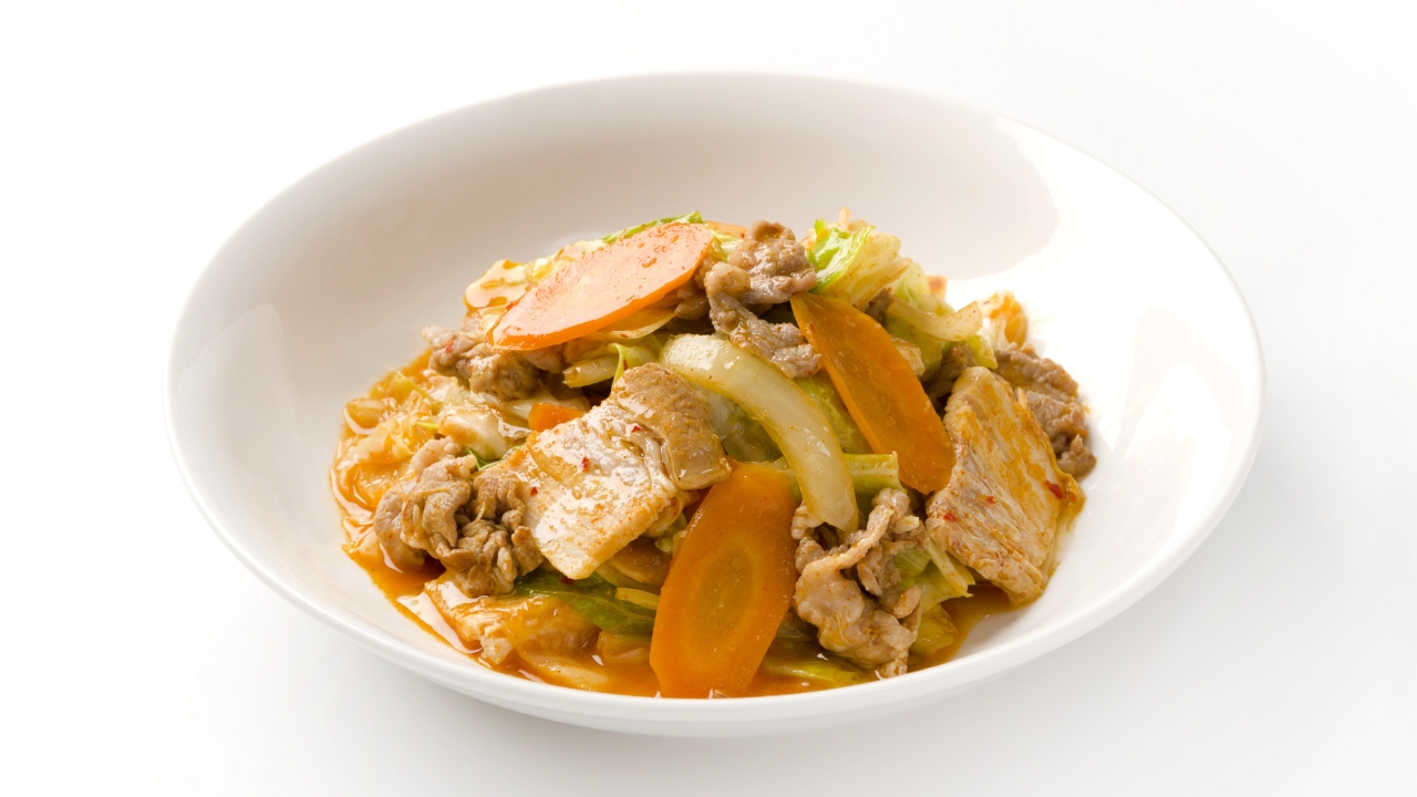 13. Mandarin pork stir-fry