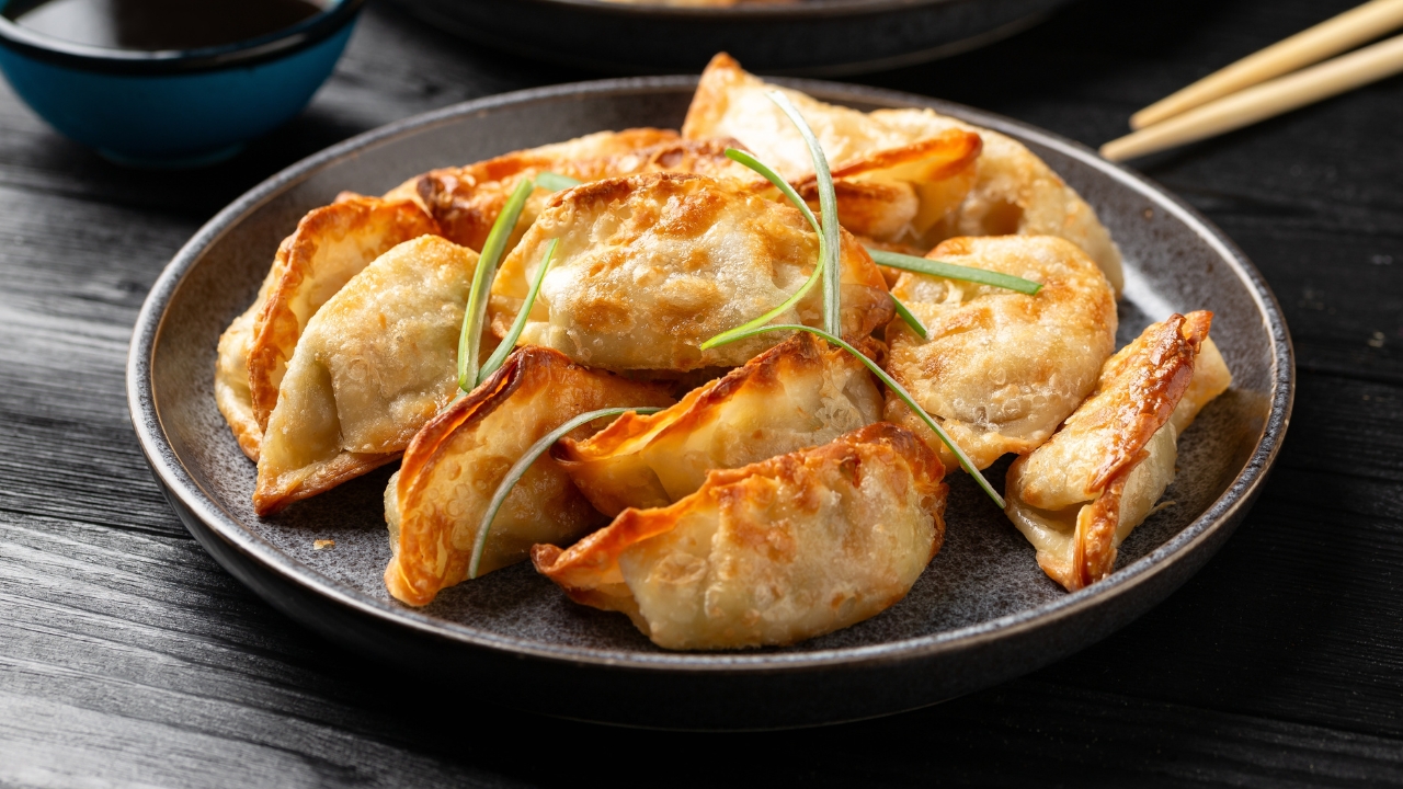 14. Asian chicken dumplings