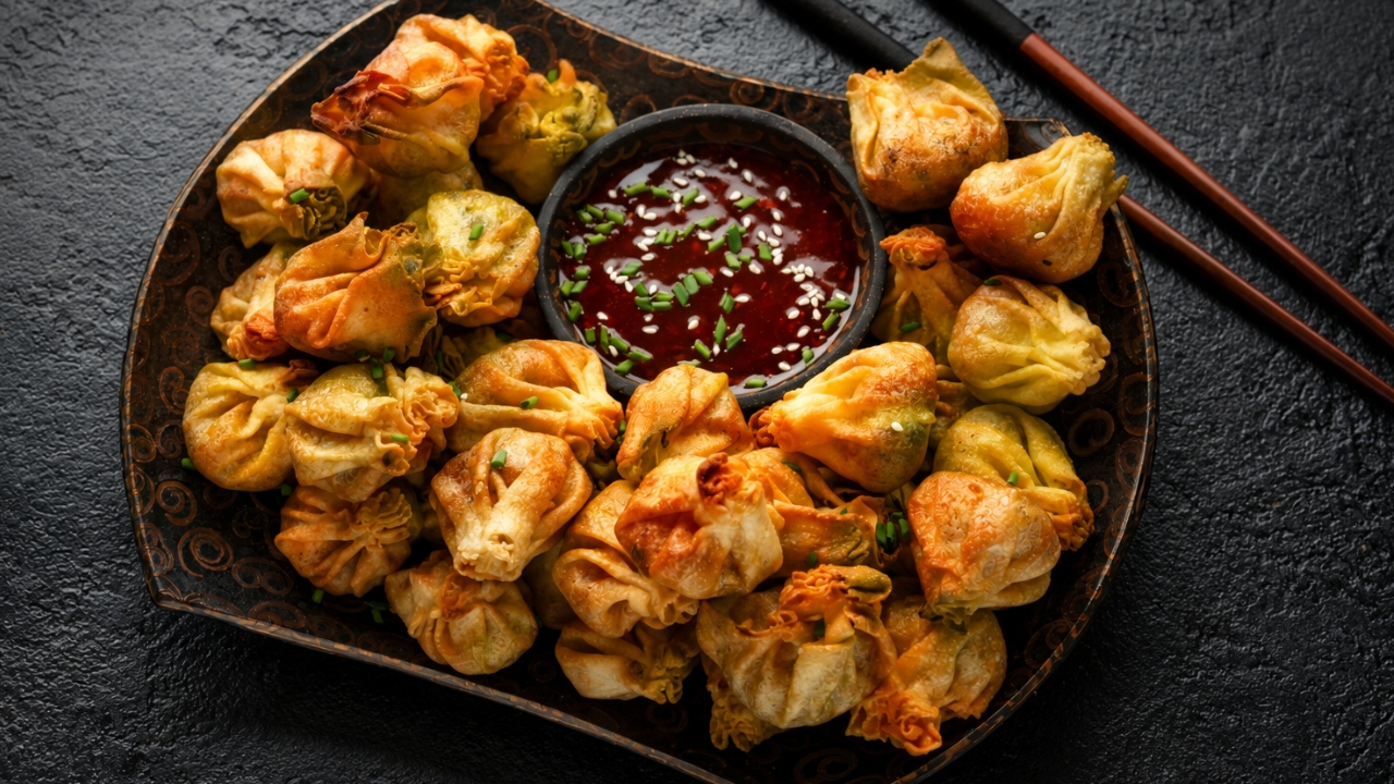 12. Ginger-pork wontons