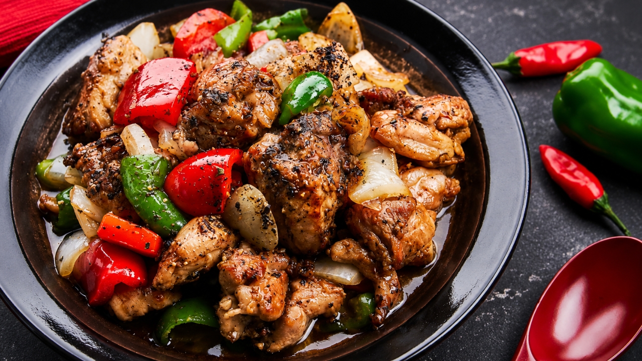 11. Black pepper chicken