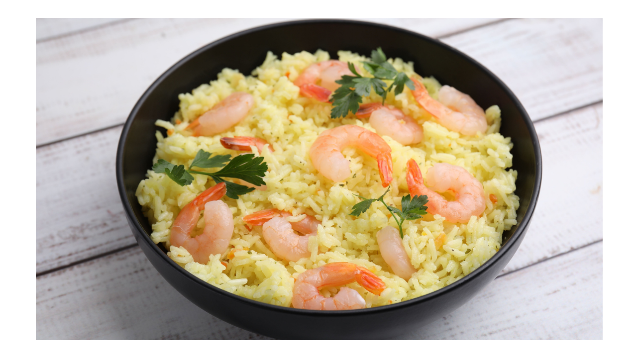 12. Filipino Yellow Rice with Shrimp and Chorizo