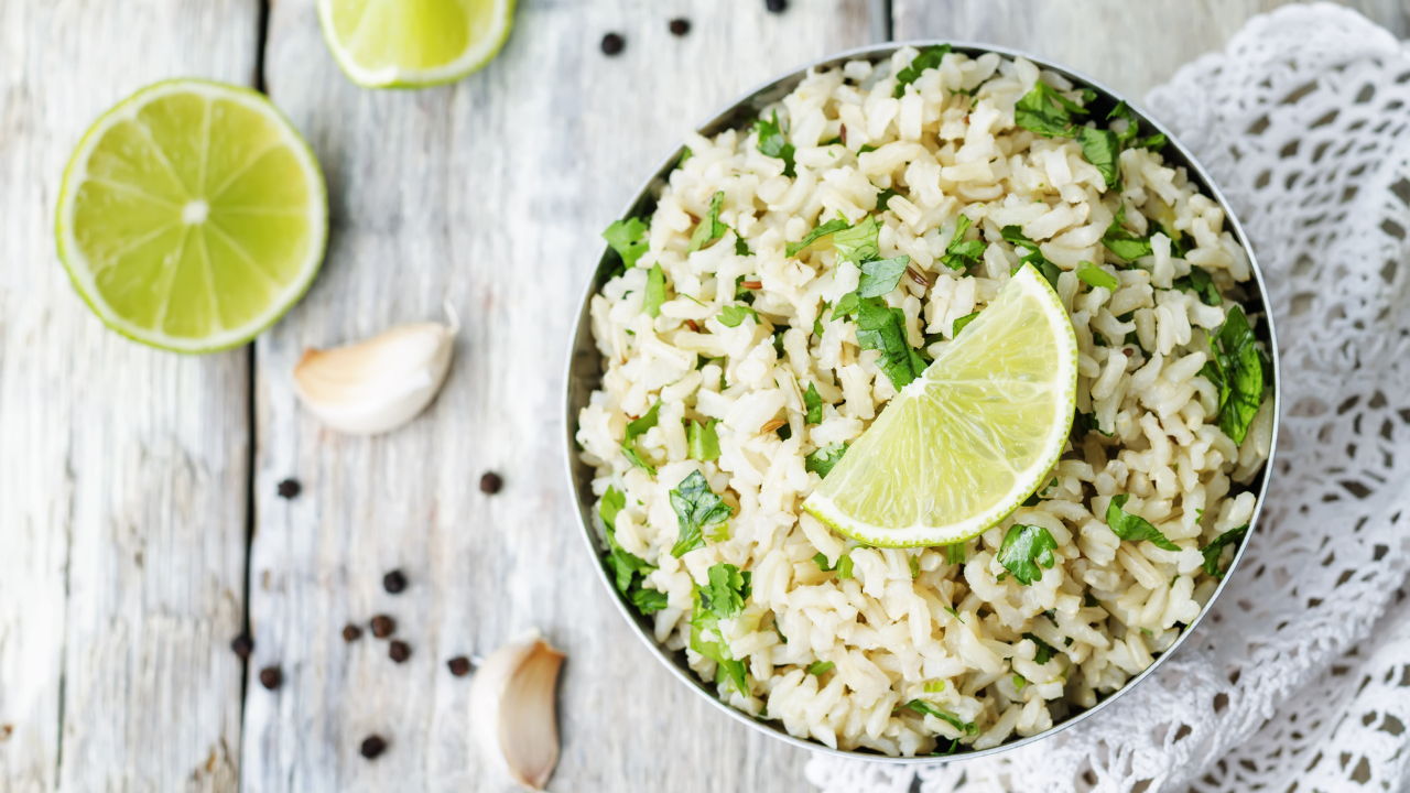 2. Garlic Cilantro Lime Rice