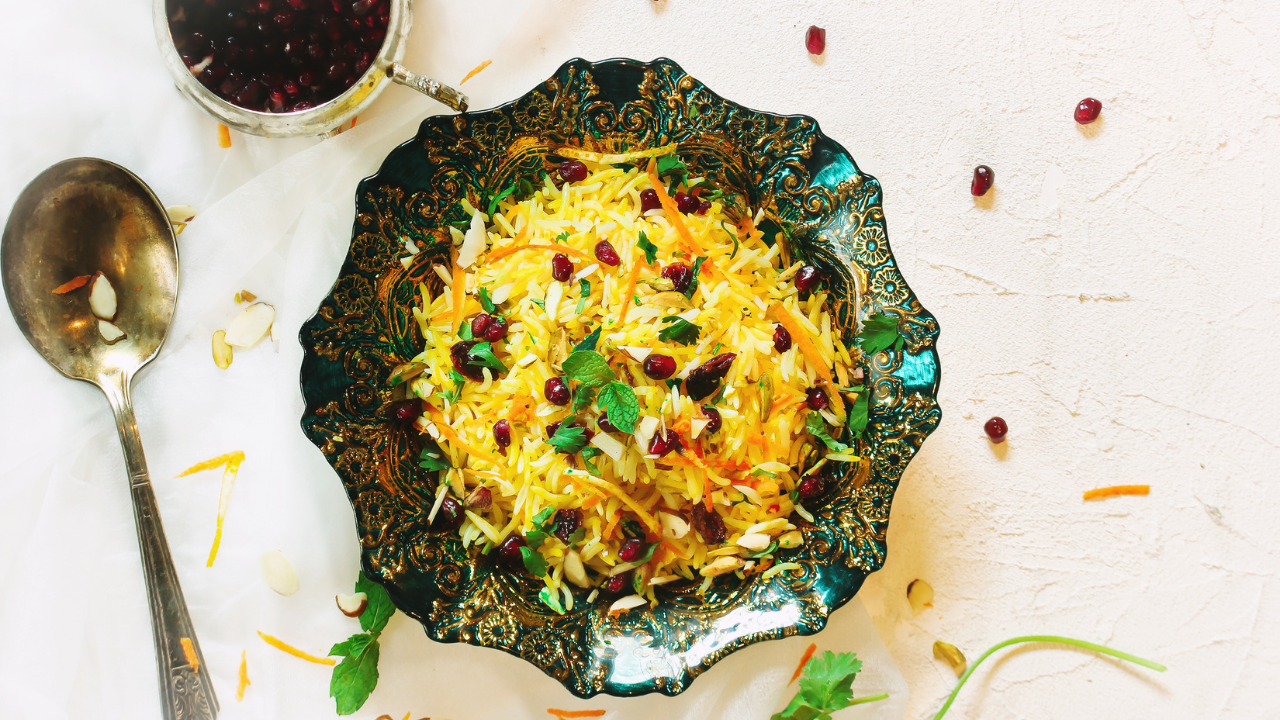 3. Iranian Yellow Rice with Saffron