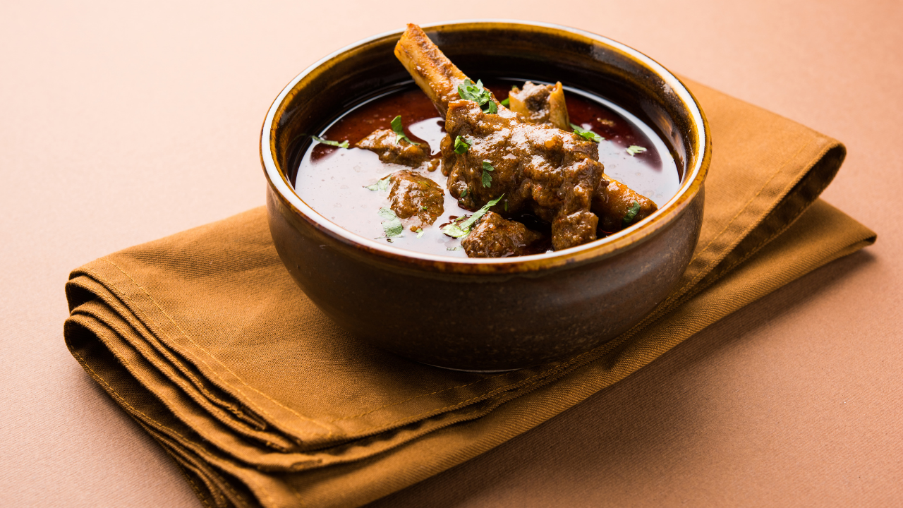 6. Lamb Shank Rogan Josh — India