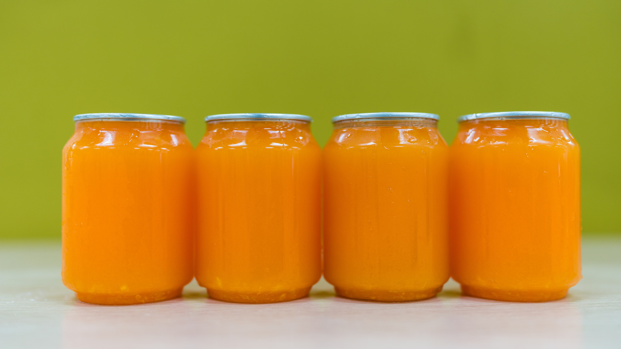 15. Canned or bottled fruit juices