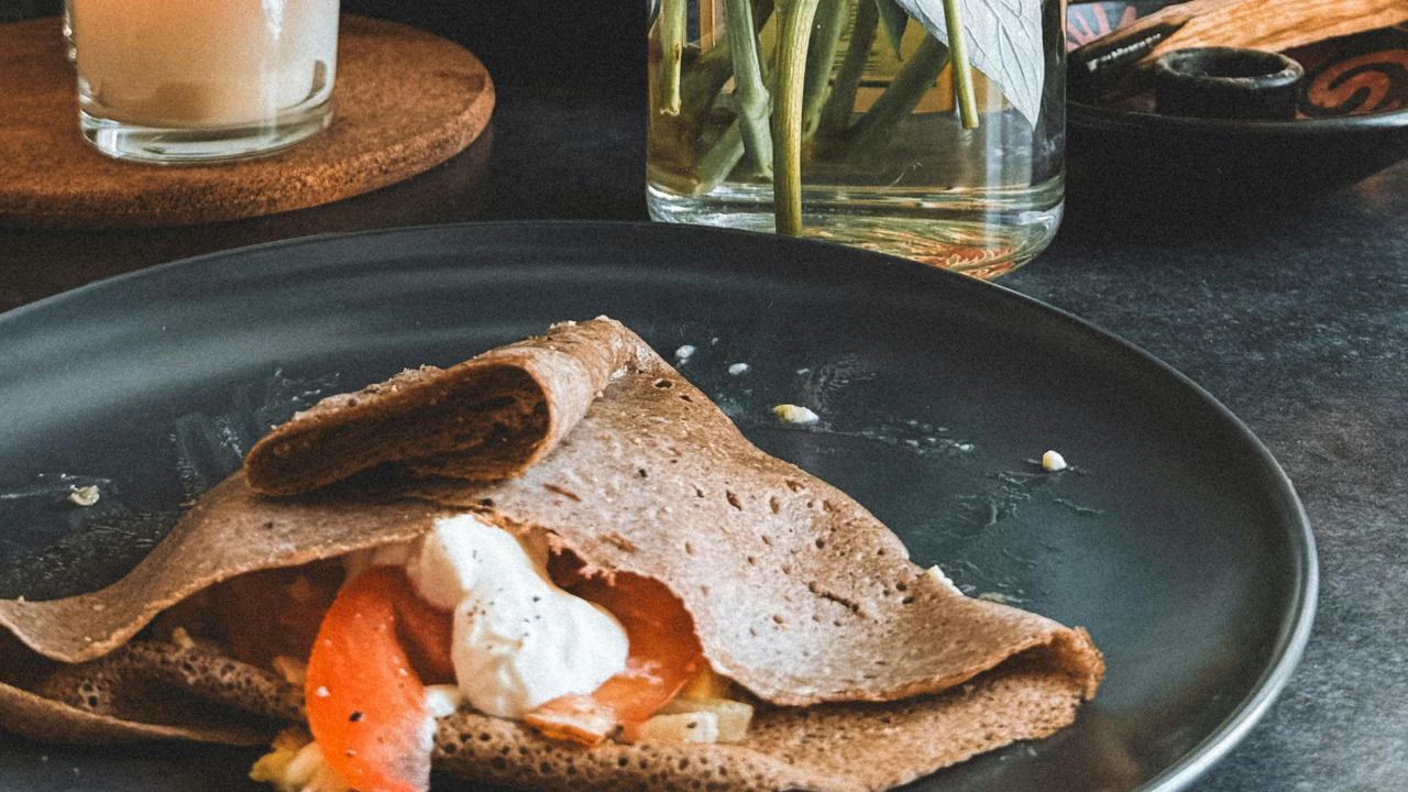 13. Buckwheat Galettes With Ham & Egg