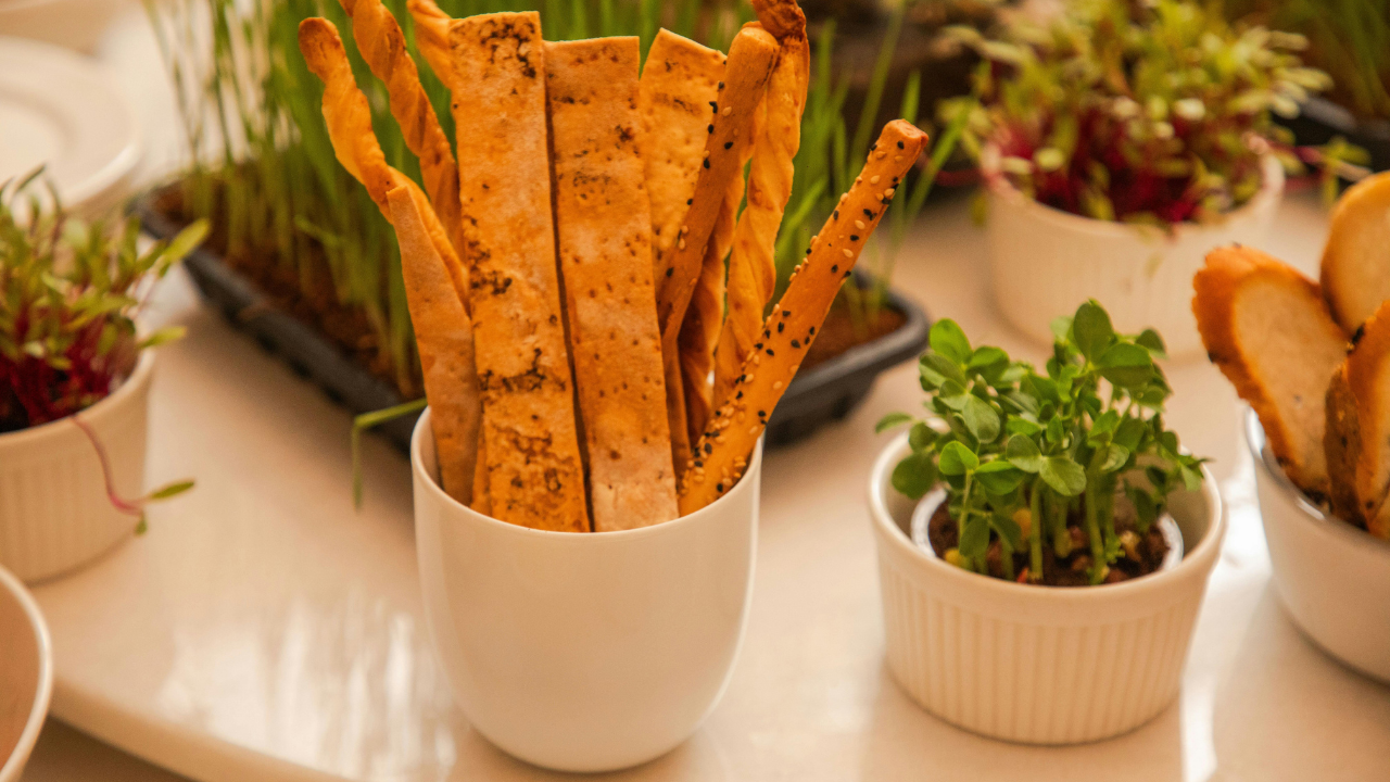 1. Cheesy Cauliflower Breadsticks