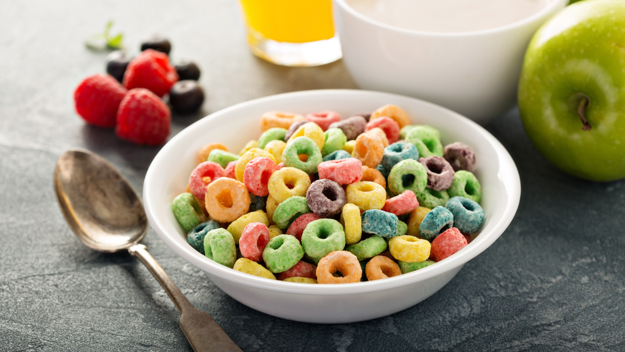 1. Sugary Breakfast Cereals