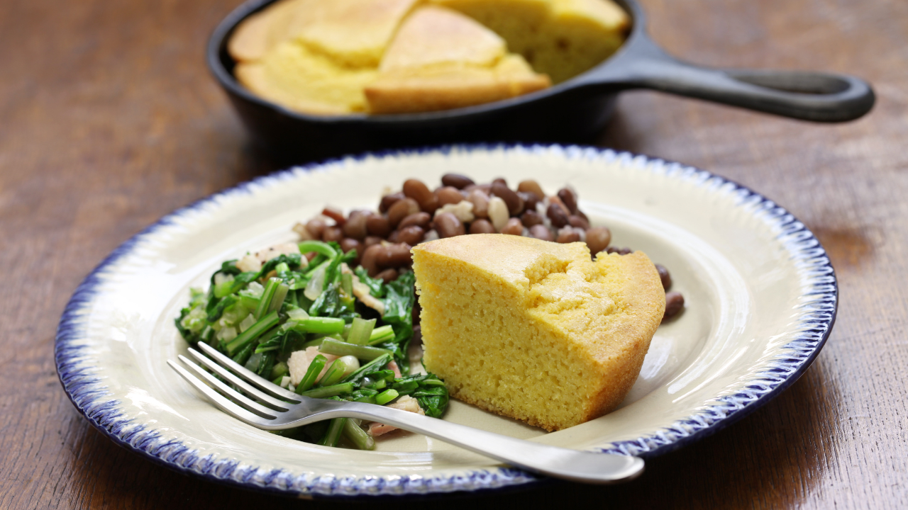 2. Beans with Cornbread