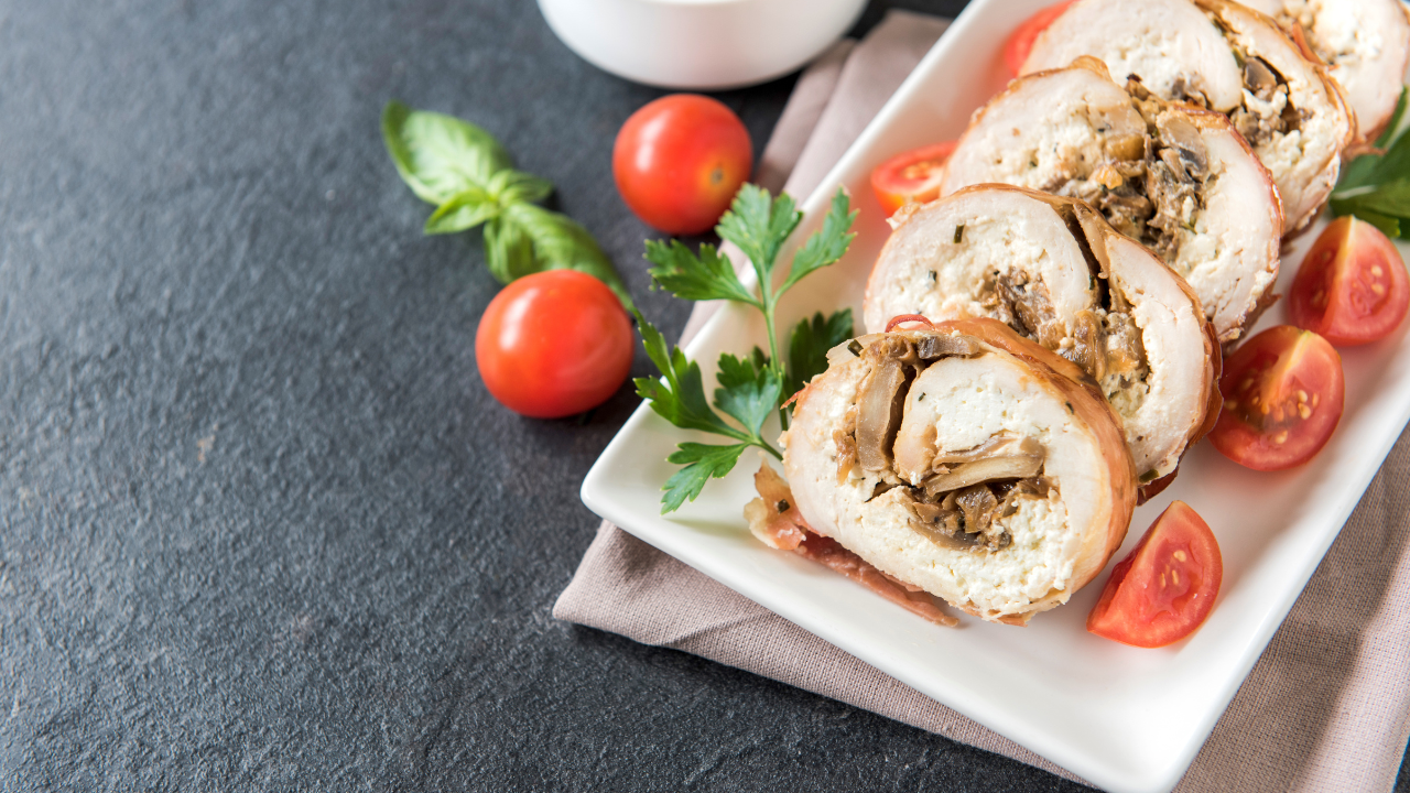 17. Chicken stuffed with feta cheese
