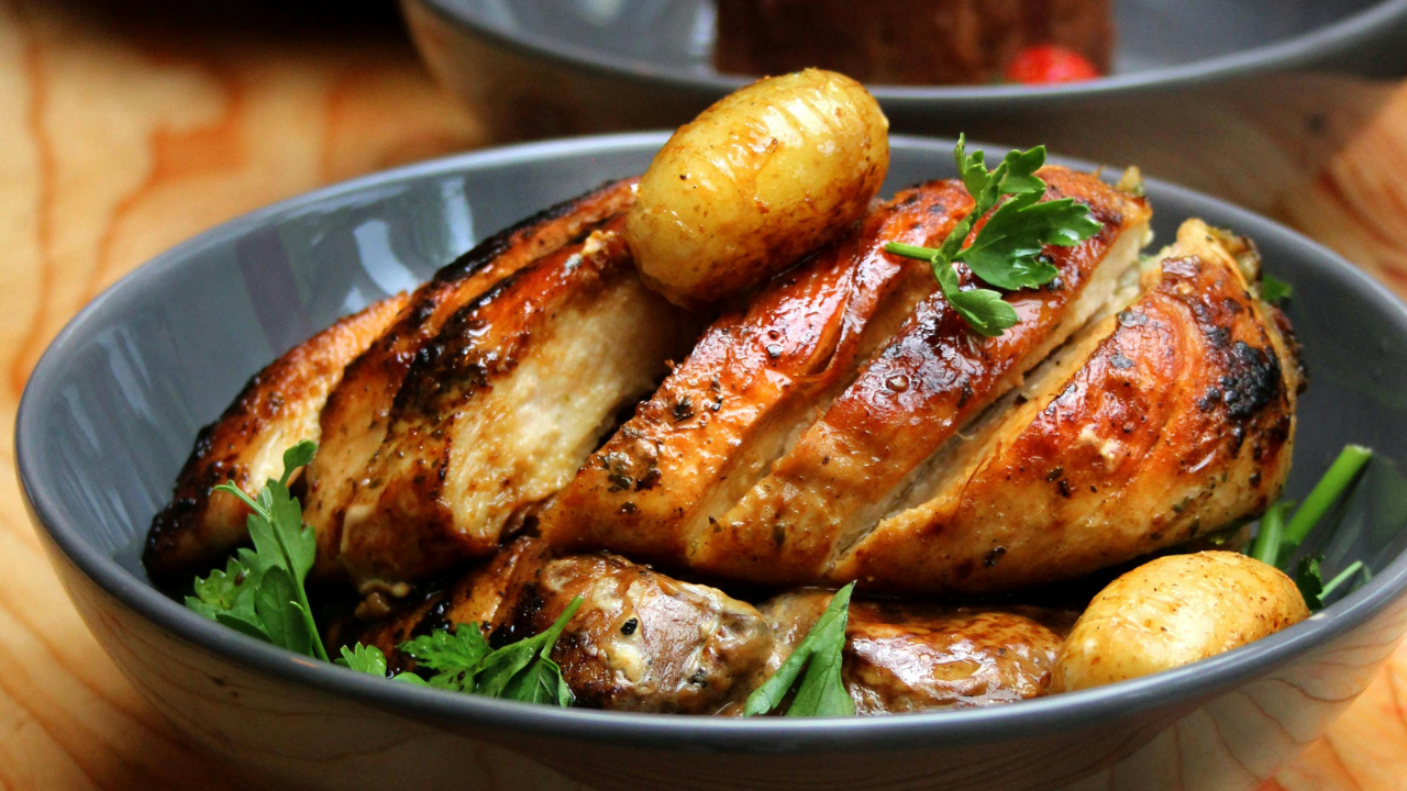 2. Five-spice roasted chicken