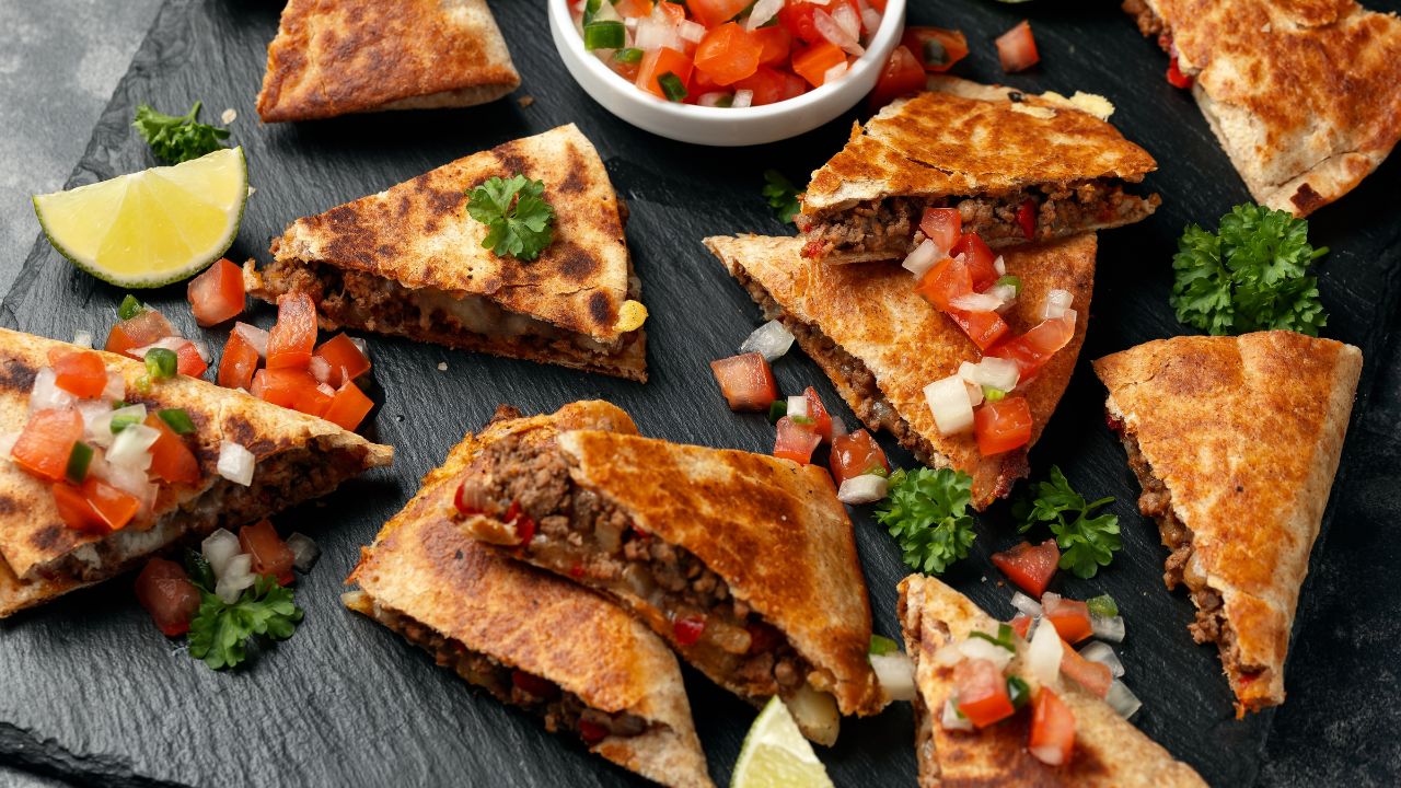 19. Buffalo chicken quesadillas