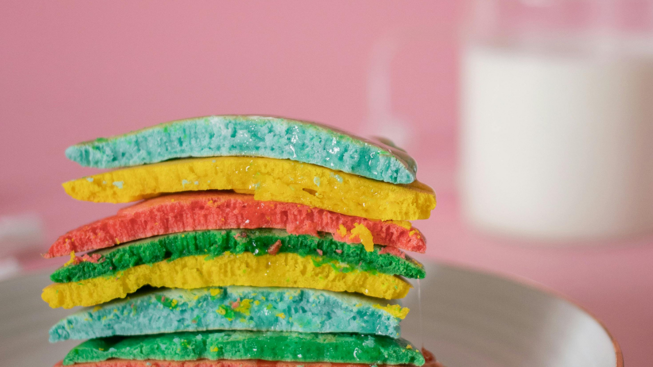 21. Rainbow Butter Cookies
