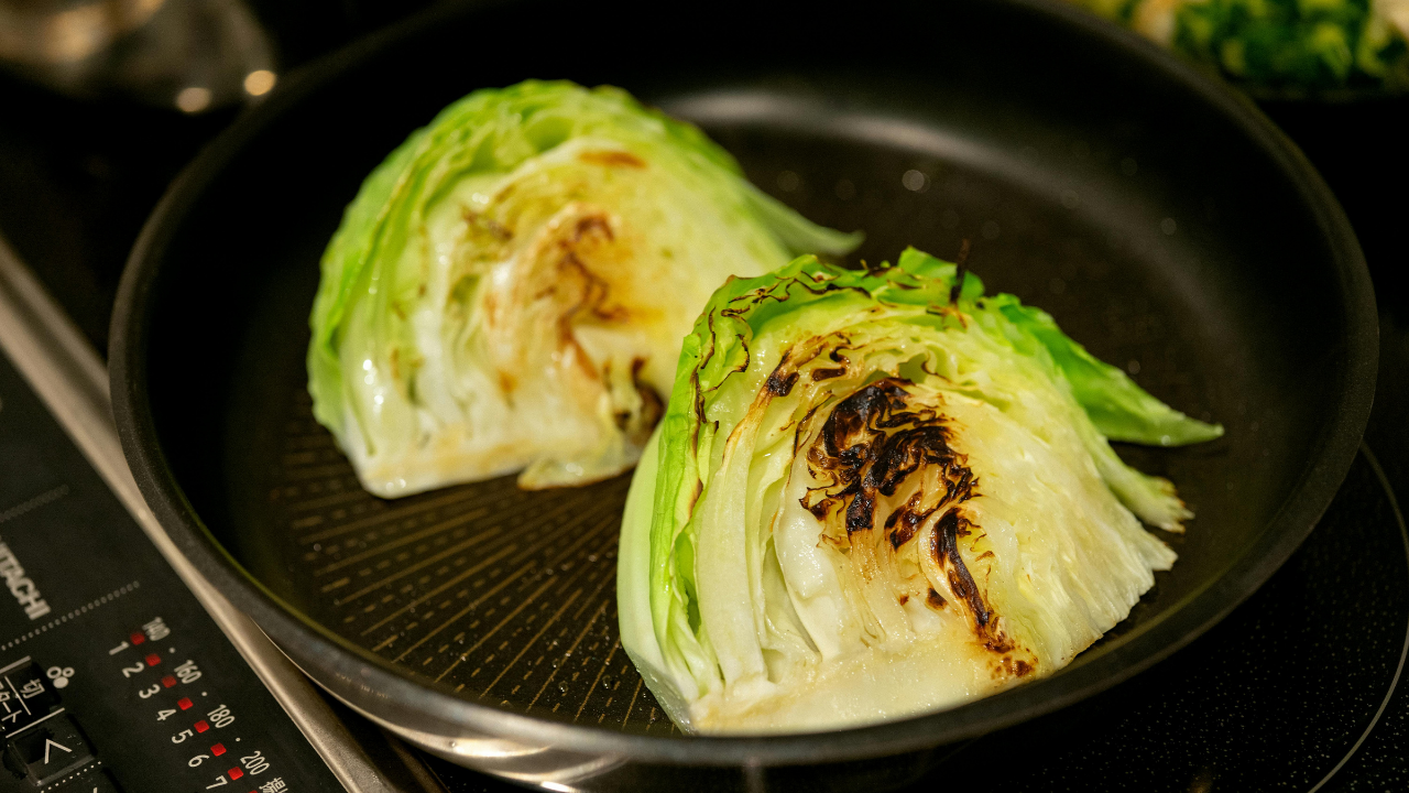 8. Roasted cabbage steaks