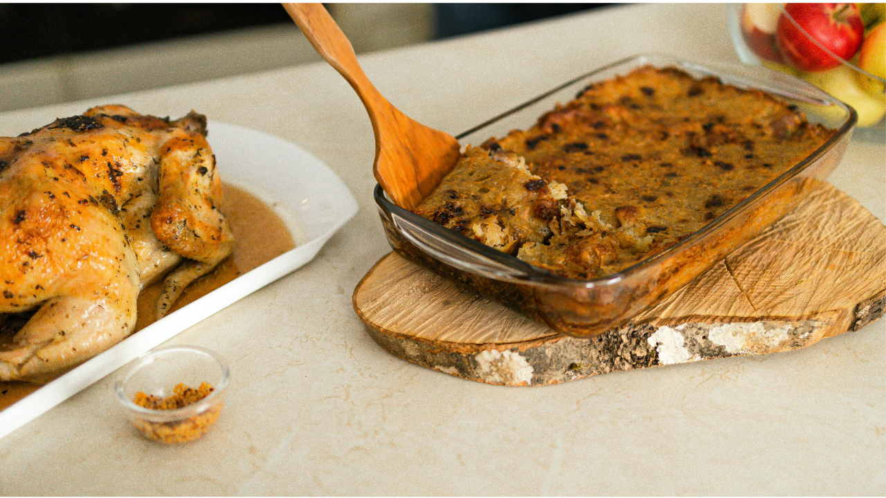 3. Green Chile Rotisserie Chicken Casserole